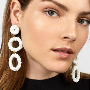 Baublebar Capella beaded triple hoop drop earring